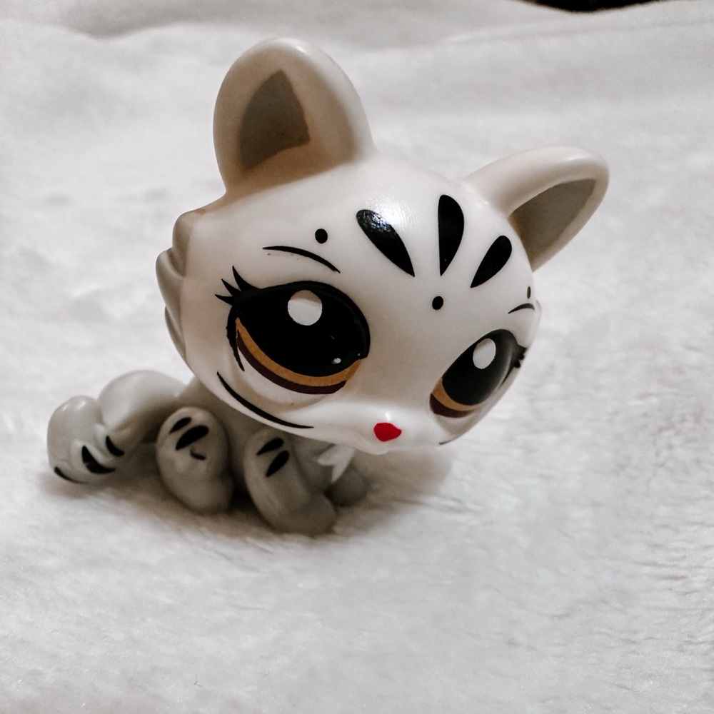 Lps Littlest Pet Shop #3585 Mommy White Tiger Bobble